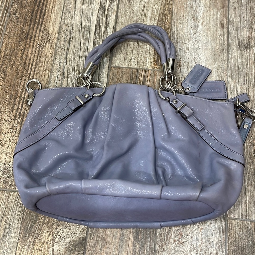 Coach Iridescent Satchel with Removable Strap